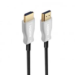 Cable hdmi ewent 4k uhd fibra optica hibrido 30m - macho - macho