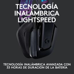 Auriculares con microfono logitech g g535 gaming wireless inalambrico negro