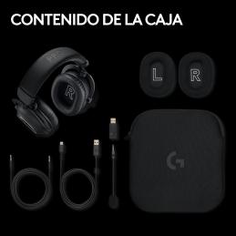 Auriculares gaming logitech g pro x 2 inalámbricos con lightspeed negros
