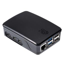 Carcasa raspberry pi 5 con ventilador negra y gris