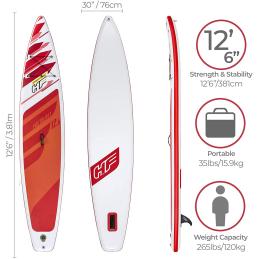 Bestway 65343 - tabla paddle surf hinchable fastblash tech set 3 -81m con remo - bomba y bolsa
