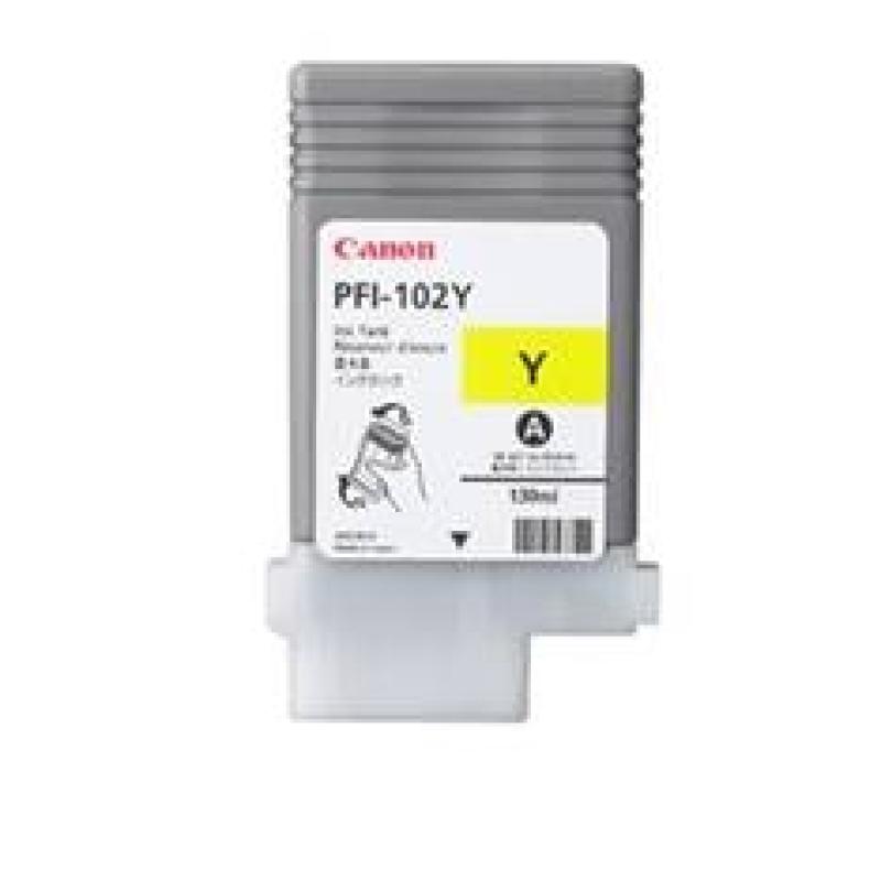 Cartucho canon pfi - 102 amarillo ipf500 - ipf510 - lp17 - ipf600 - ipf610 - ipf605 - lp24 - ipf650 - ipf655 - ipf700 - ipf710 -