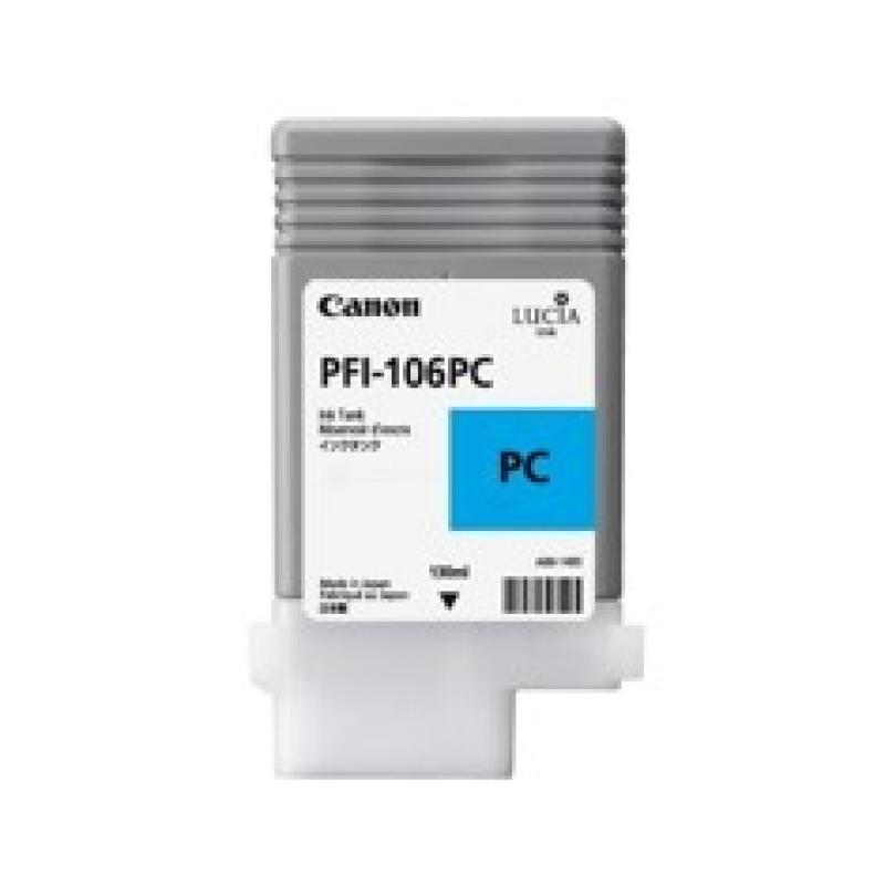 Cartucho canon pfi106pc foto cian ipf6300s - ipf6400s - ipf6300 - ipf6350 - ipf6400 - ipf6450