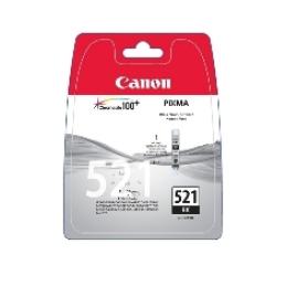 Cartucho tinta canon cli 521bk negro 9ml pixma 3600 - 4600 - 4700 - mp540 - 550 - 560 - 620 - 630 - 640 - 980 - mx860 - 870 blis