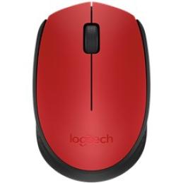 Mouse raton logitech m171 optico wireless inalambrico rojo