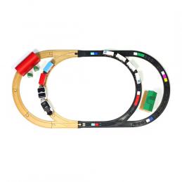 Complemento intelino adaptadores de pistas de madera tren intelino robot