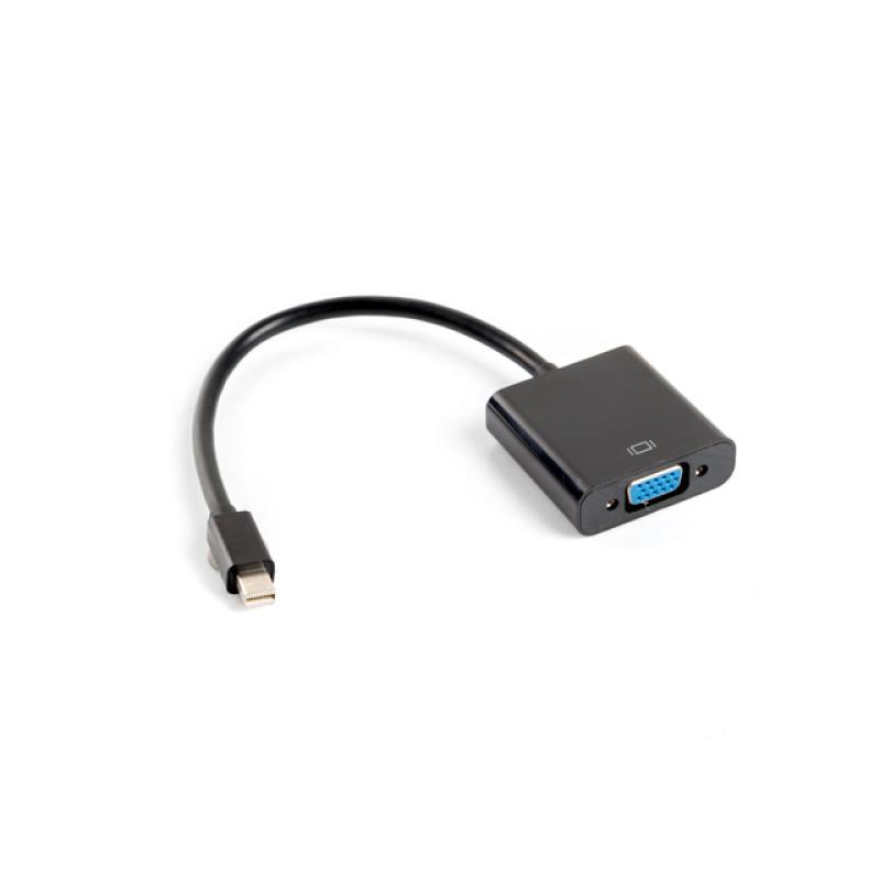 Adaptador lanberg minidisplayport macho - vga hembra 20cm negro