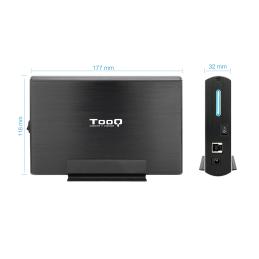 Caja externa tooq tqe - 3531b 3.5pulgadas sata usb 3.0 negro