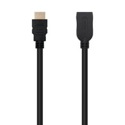 Cable hdmi 2.0 nanocable 2m - macho - hembra - negro