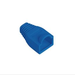 Funda protectora lanberg plb - 1000 - b para conector rj45 pack de 100 unidades azul