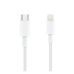 Cable nanocable lightning a usb tipo c iphone ipad ipod blanco 1m