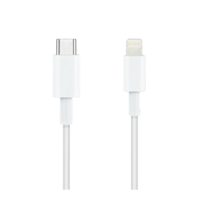 Cable nanocable lightning a usb tipo c iphone ipad ipod blanco 1m