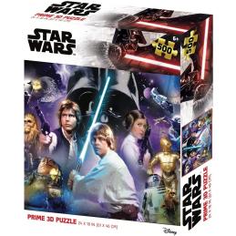 Puzle lenticular prime 3d 500 piezas star wars personajes