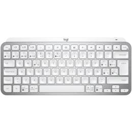 Teclado logitech mx keys gris palido wireless inalambrico qwerty español