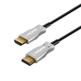 Cable hdmi ewent 4k uhd fibra optica hibrido 10m - macho - macho