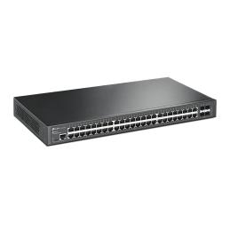 Switch 48 puertos tp - link 10 - 100 - 1000 rack 19pulgadas 1u +4sfp gestion l2