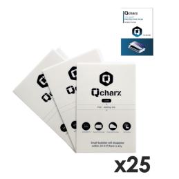 Laminas de proteccion frontales qcharx hidrogel hd qx1 lite 25 unidades