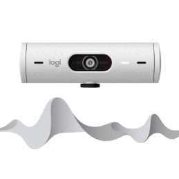 Webcam logitech brio 500 blanco crudo full hd - usb tipo c