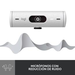 Webcam logitech brio 500 blanco crudo full hd - usb tipo c