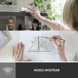 Webcam logitech brio 500 blanco crudo full hd - usb tipo c