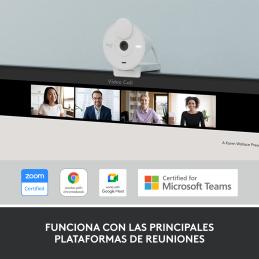 Webcam logitech brio 300 blanco crudo full hd - usb tipo c
