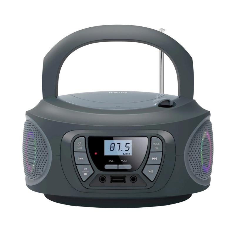 Radio cd fonestar boom - one - g usb gris