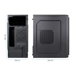 Caja ordenador tooq tqc - 4702u3c - b micro atx