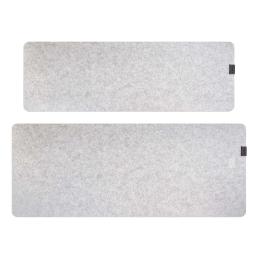 Phoenix sizigia alfombrilla premium de fieltro para escritorio gris xl