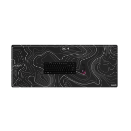 Alfombrilla phoenix stratos para ratón escritorio negra 90 x 40 cm con base de corcho y superficie cuero pu