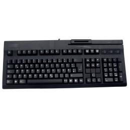 Teclado expandido active key usb lector de tarjeta chip y banda magnetica