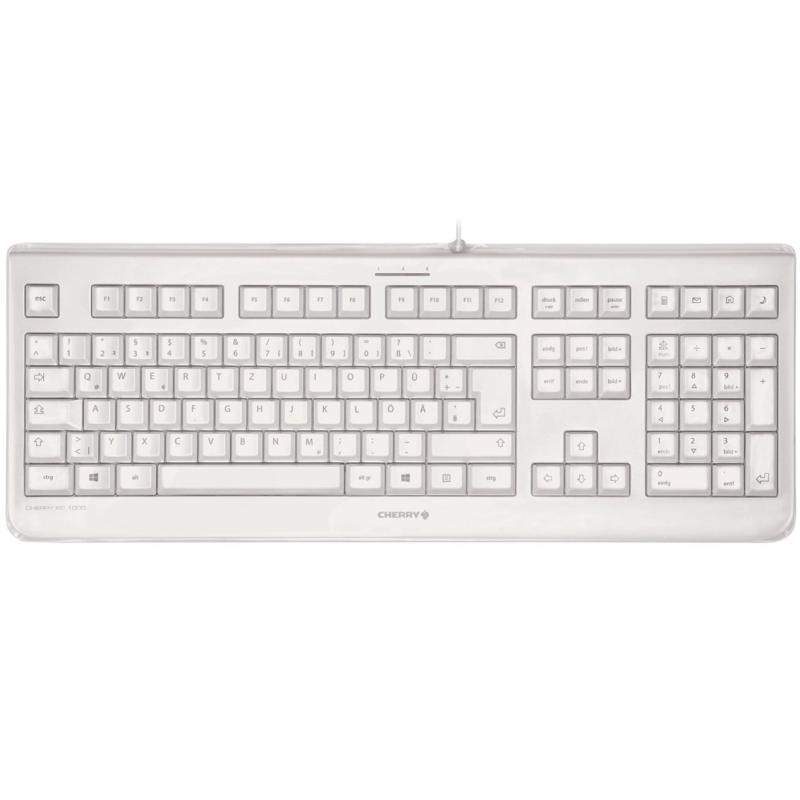 Teclado cherry kc 1068 usb blanco