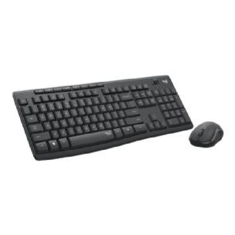 Teclado + mouse logitech mk295 silent negro wireles inalambrico