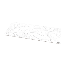 Alfombrilla phoenix stratos para ratón escritorio blanca 90 x 40 cm con base de corcho y superficie cuero pu