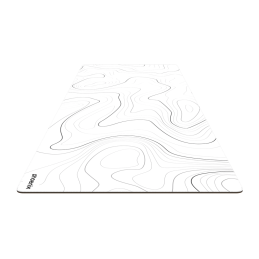 Alfombrilla phoenix stratos para ratón escritorio blanca 90 x 40 cm con base de corcho y superficie cuero pu