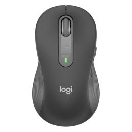 Mouse raton logitech m650 para zurdos optico wireless inalambrico negro