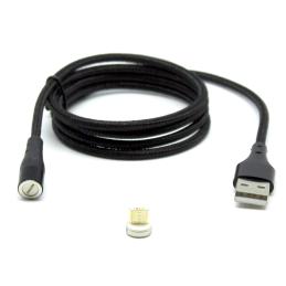 Cable de carga rápida 3a y datos - magnético - micro usb - 1 m