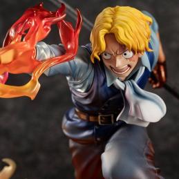 Figura megahouse one piece sabo fire fist inheritance p.o.p. edicion limitada