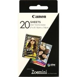 Papel fotografico canon zp - 2030 20 hojas zink para zoemini
