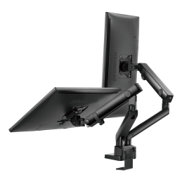 Phoenix mstand2 brazo articulado resorte de gas para doble monitor hasta 27 vesa 75 x 75 - 100 x 100 incluye 2 usb