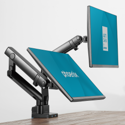 Phoenix mstand2 brazo articulado resorte de gas para doble monitor hasta 27 vesa 75 x 75 - 100 x 100 incluye 2 usb
