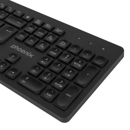 Teclado inalambrico qwerty phoenix k200 negro delgado