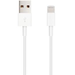 Cable nanocable usb 2.0 a iphone lightning - usb macho macho blanco 1m