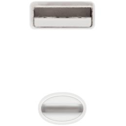 Cable nanocable usb 2.0 a iphone lightning - usb macho macho blanco 1m