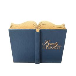 Figura enesco disney la bella y la bestia libro la bella y bestia