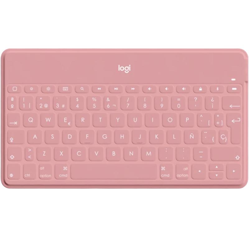 Teclado logitech keys to go wireless inalambrico para iphone ipad y apple tv blush