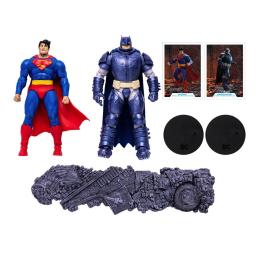 Pack 2 figuras mcfarlane toys collector multipack superman vs. armored batman