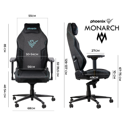 Monarch silla gaming tela talla r