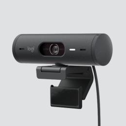 Webcam logitech brio 500 grafito full hd - usb tipo c