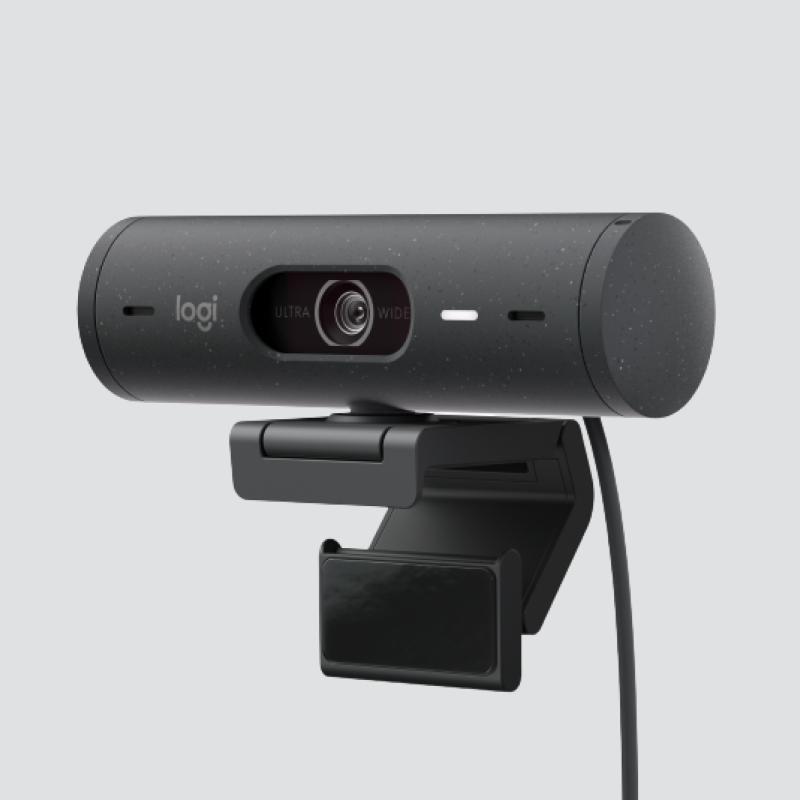 Webcam logitech brio 500 grafito full hd - usb tipo c