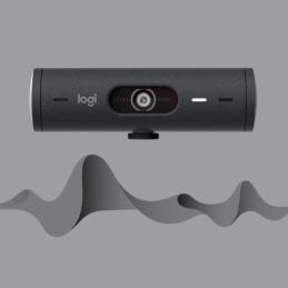 Webcam logitech brio 500 grafito full hd - usb tipo c